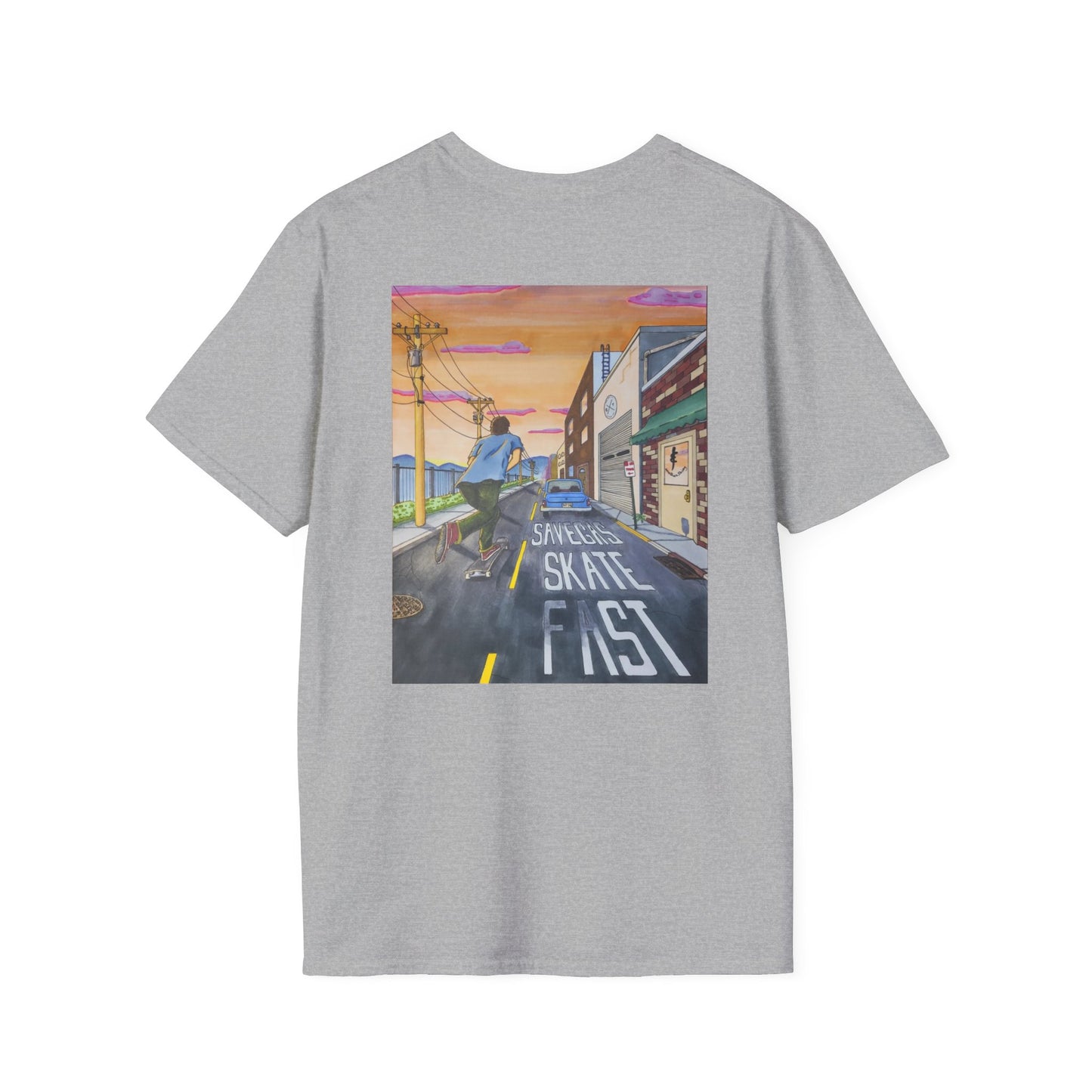 Save Gas, Skate Fast T-Shirt