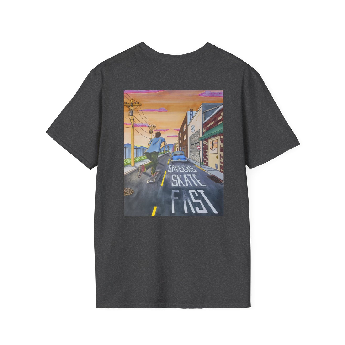 Save Gas, Skate Fast T-Shirt