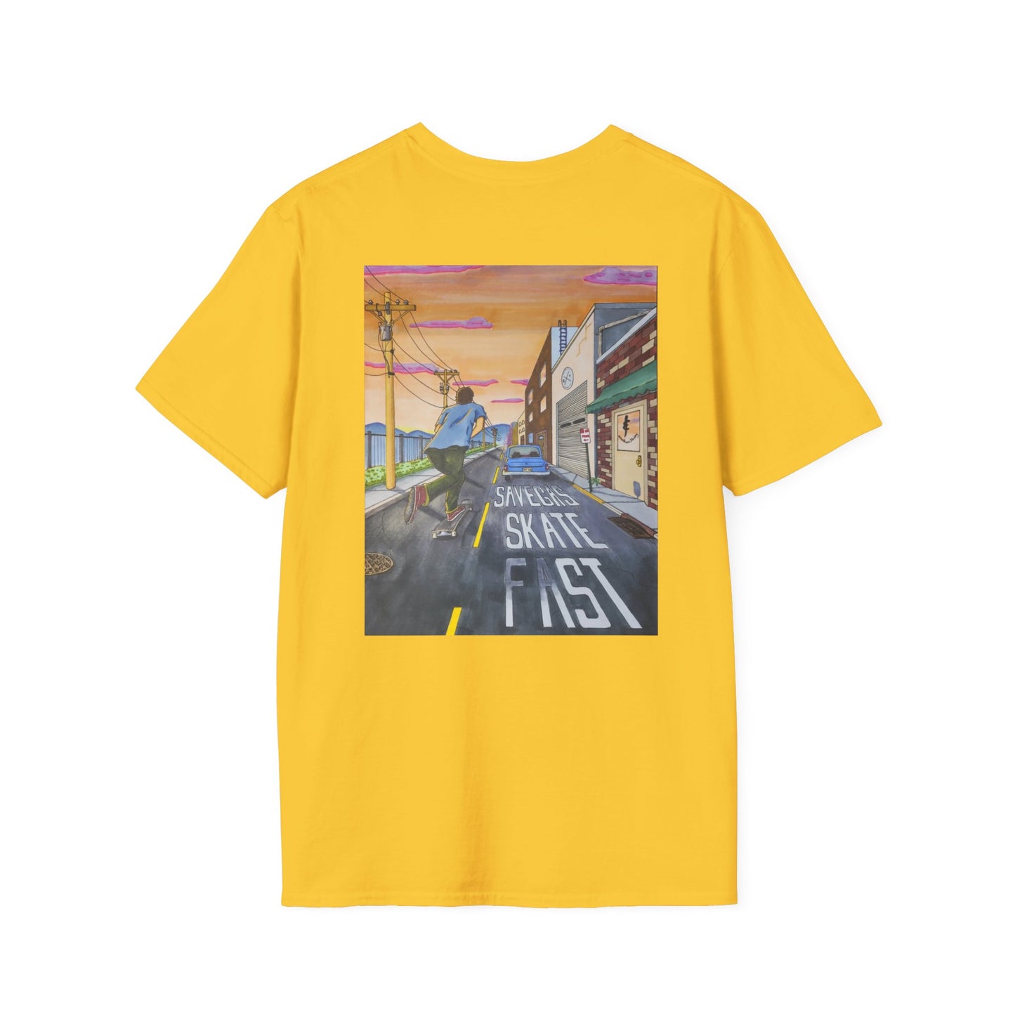 Save Gas, Skate Fast T-Shirt